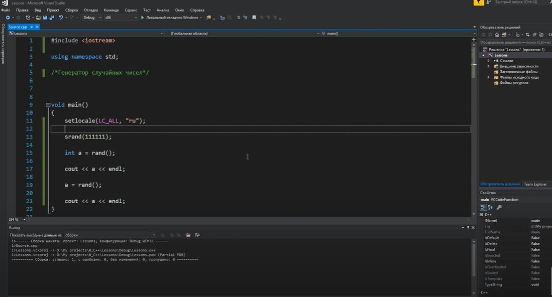 На фото изображен программный код в Microsoft Visual Studio.