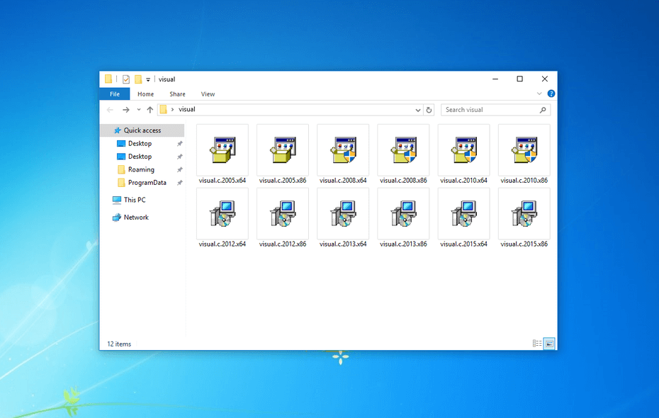 Все пакеты Microsoft visual C++. Скачать и установить