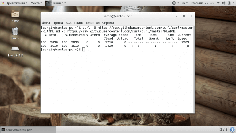 Технология Curl в linux