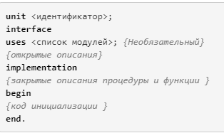 Пользовательские модули в Паскале