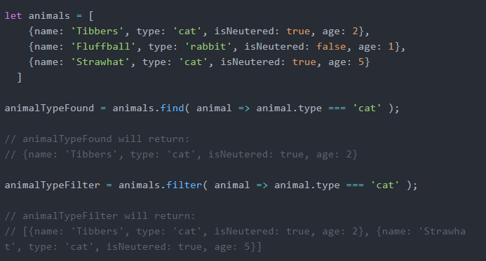 Использование map, reduce и filter
