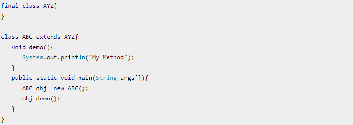 В чем смысл final class в Java
