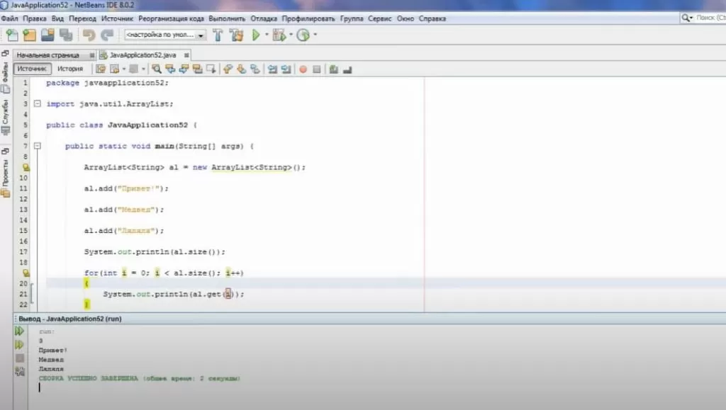 На фото изображено окно программы NetBeans.